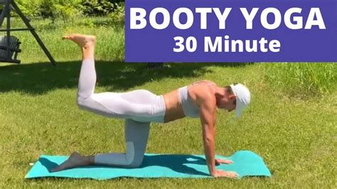 booty yoga 30 min outdoor yoga for glutes butt lift no talking youtube