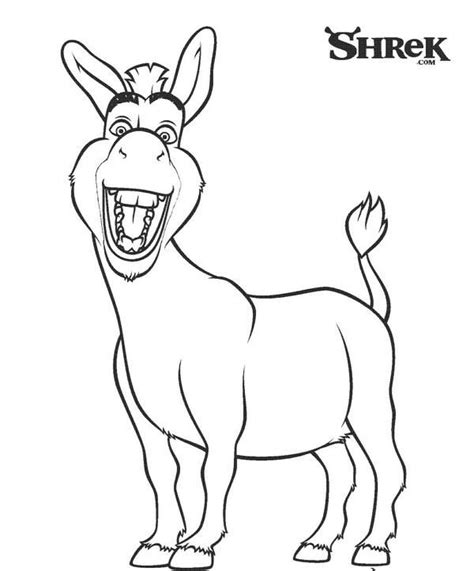 Shrek Coloring Pages Donkey Cartoon Coloring Pages Fox Coloring Page
