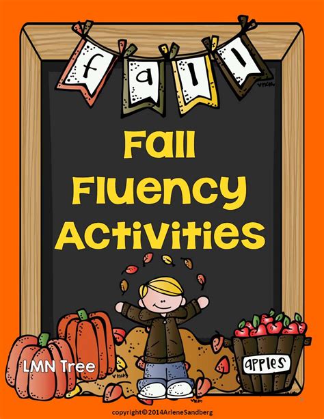 Lmn Tree Building Fluency With Fall Fluency Activities