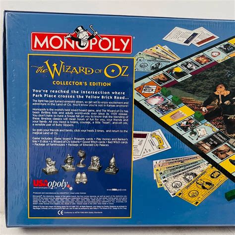 Vintage Monopoly The Wizard Of Oz Collectors Edition Board Etsy