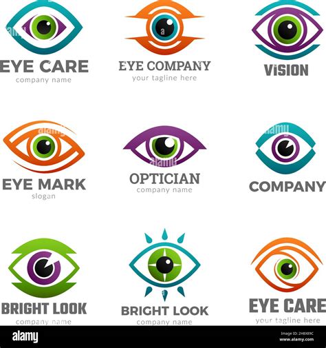 Eyes Logo Optical Symbols For Ophthalmology Clinic Clean Vision Recent
