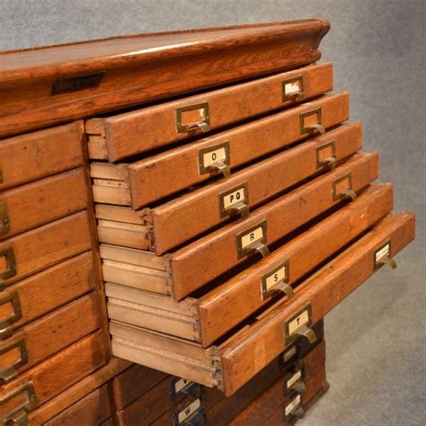 Antique Specimen Collector Cabinet Oak Plan Chest Antiques Atlas