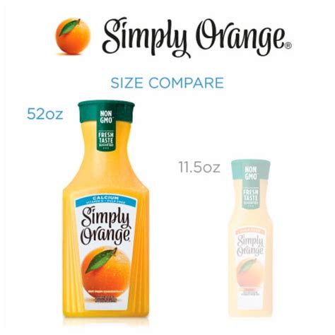 Simply All Natural Orange Juice With Calcium 52 Fl Oz Dillons Food
