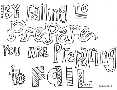 Doodle Art Alley Simple Inspirational Quotes Coloring Pages Showing 12