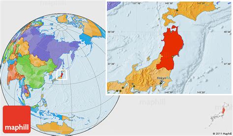 Interactive japan map on googlemap. Tohoku japan map
