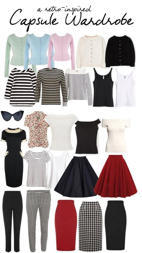 My Retro Inspired Capsule Wardrobe Classic Capsule Wardrobe Retro