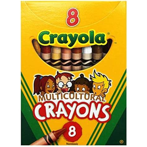 Crayola Multicultural Crayons Pack Of 8 Crayons