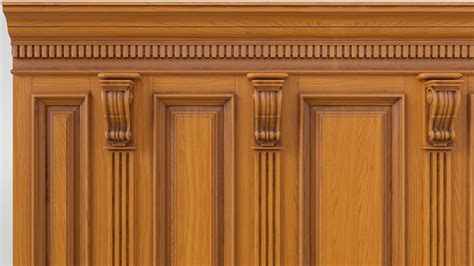 Wooden Panel 02 06 3d Model Cgtrader