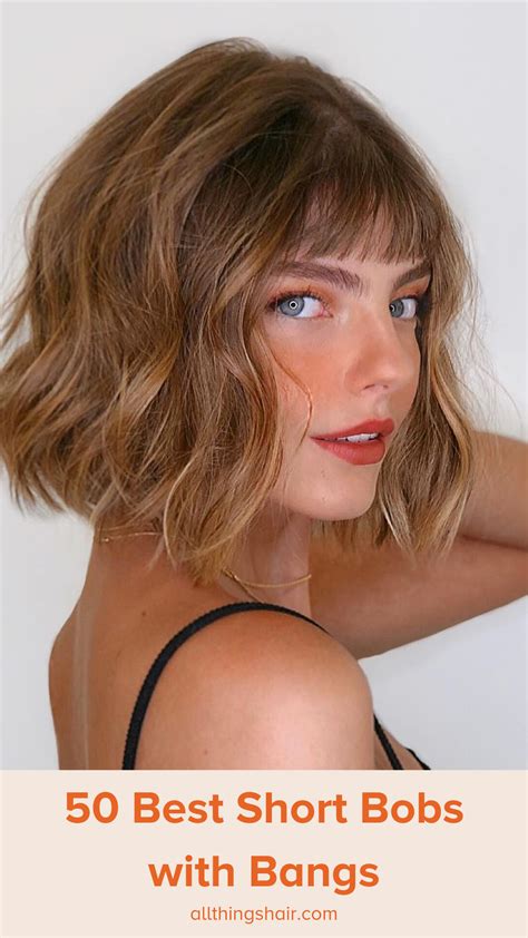 50 Best Short Bobs with Bangs Haircuts and Hairstyles for ...