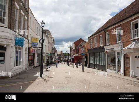 The Town Centre Of Andover Hampshire In The Uk Stock Photo Alamy
