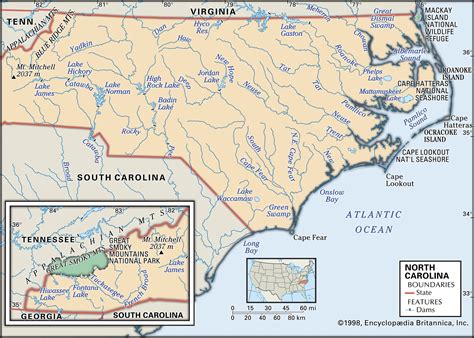 Geographical Map Of North Carolina Cape May County Map