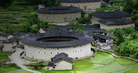 Hakka Tulou Round Earth Buildings Fujian Province China Peapix