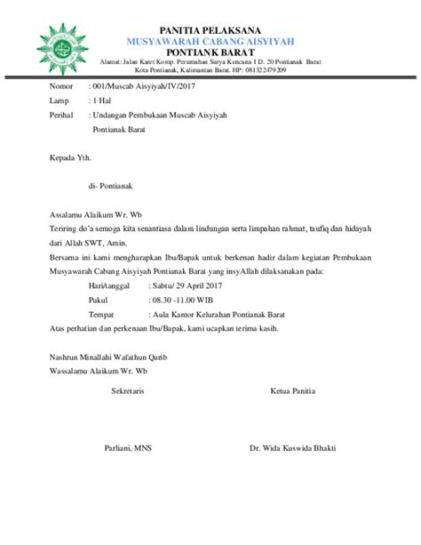 Contoh Surat Undangan Pembukaan Kantor - Contoh Surat Undangan Resmi