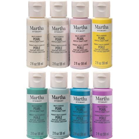 Shop Plaid Martha Stewart Multi Surface Pearl Acrylic Craft Paint 8