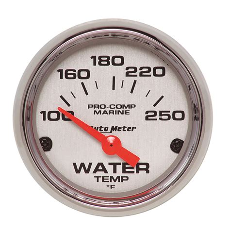 Autometer 200762 35 Marine Electric Water Temperature Gauge Ebay