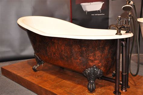 Samantha 61 Inch Slipper Cast Iron Bathtub Clawfoot Tub Bathroom Vintage Bathtub Rustic