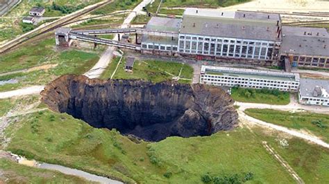 The Sinkhole In Berezniki Soviet Russia Began In 1986 As A Result Of A Flooding Event In A