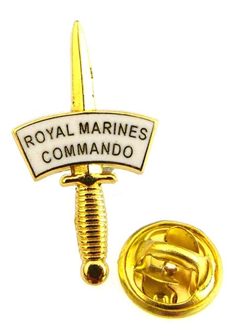 Royal Marines Commando Dagger Lapel Pin Badge Metal Enamel