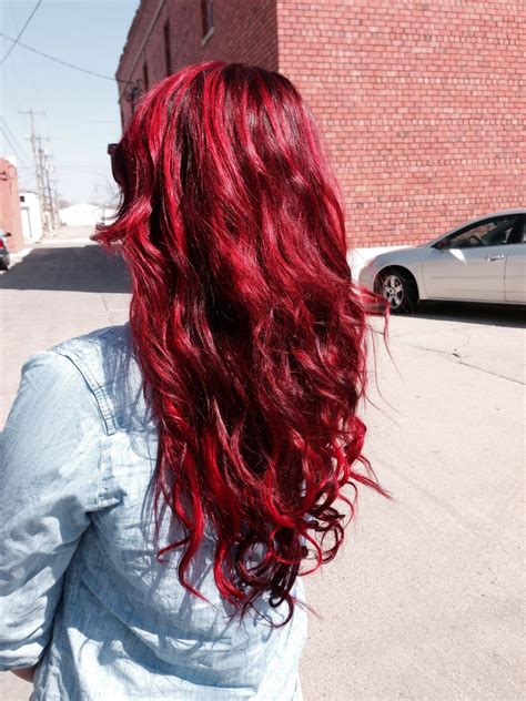 20 Mermaid Red Ombre Hair Fashion Style