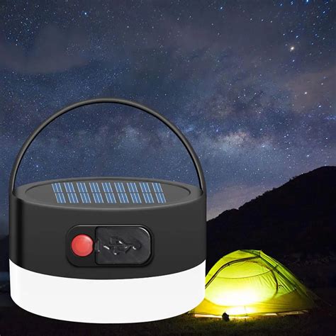 Brelong Solar Rechargeable Camping Light Portable Led Waterproof Tent