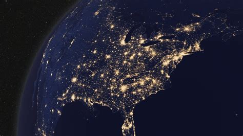 Earth At Night North America Hd Video Unprecedented