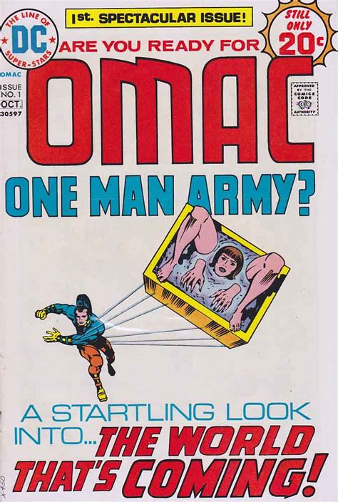 Omac 1 1975 Jack Kirby Scripts Pencils Cover Art First Appearance