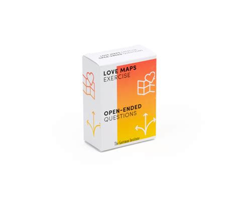 Love Map Open Ended Card Decks Couples The Gottman Institute