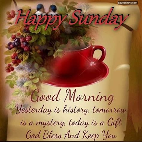 Good Morning Happy Sunday God Bless And Keep You Safe Pictures Photos