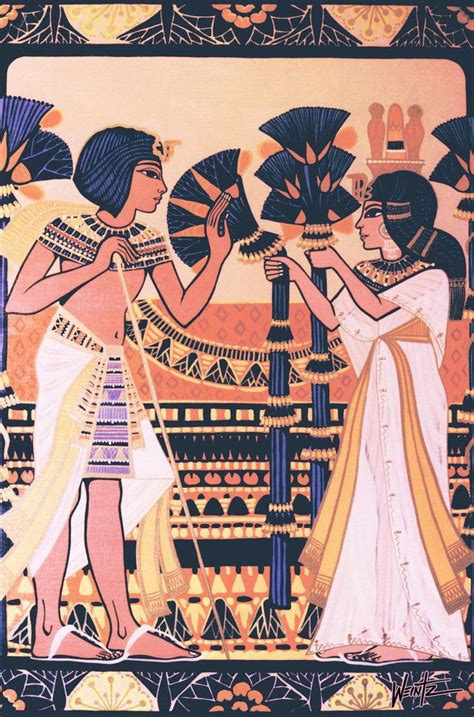 Bouquets For Tut By Snowsowhite On Deviantart Egyptian Painting Egypt Art Ancient Egypt Art