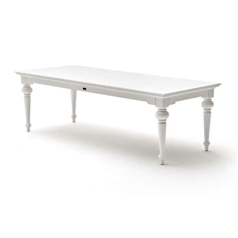 Provence 94 Rectangular Dining Table Pure White Dcg Stores