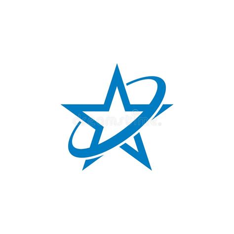 Blue Star Logo Template Illustration Design Vector Eps 10 Stock Vector