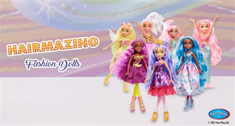 Hairmazing 7 Pack Collectible Fashion Dolls Set Kids Toys For Ages 3