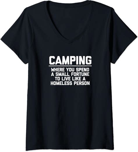 Damen Funny Camping T Shirt Funny Saying Sarcastic Camp Camping T Shirt