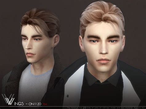 Wings Male On1120 Hair For The Sims 4 The Sims 4 Pc Sims 4 Cas Sims