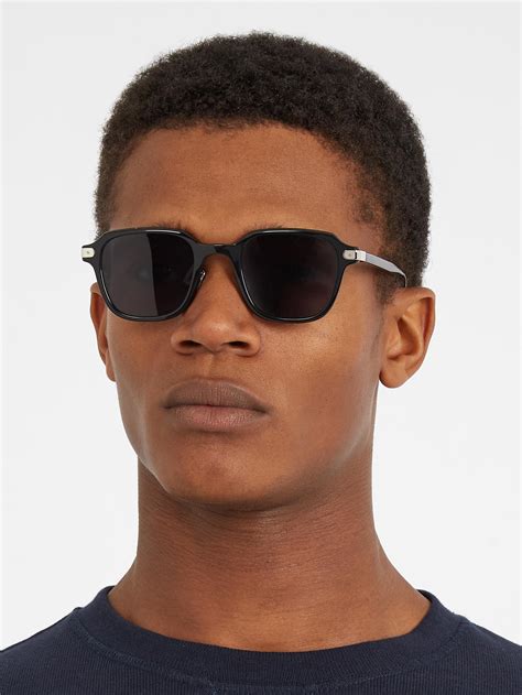 Lyst Eyevan 7285 728 Square Frame Acetate Sunglasses In Black For Men