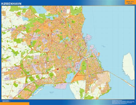 Dänemark liegt im norden von europa. Copenhague Karte Dänemark | Landkarten für Österreich und ...