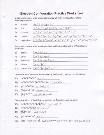 If you re trying to identify whether a hardware or network connection needs to be used to this worksheet provides extra practice for writing electron configurations. Worksheet Electron Configurations Answer Key - Breadandhearth
