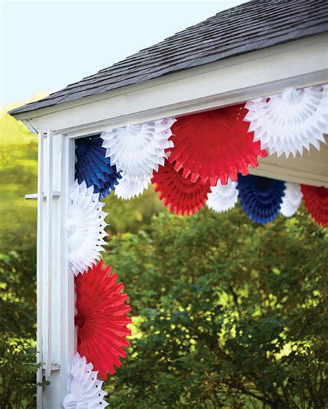 Patriotic Red White And Blue Crafts And Party Decorations Martha