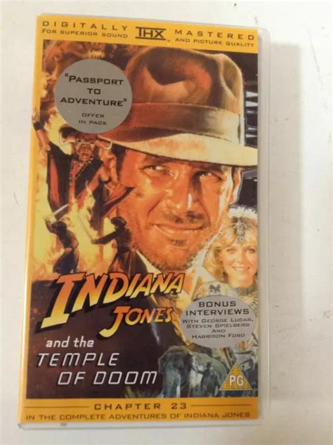 INDIANA JONES AND The Temple Of Doom VHS New And Sealed Video Tape PicClick