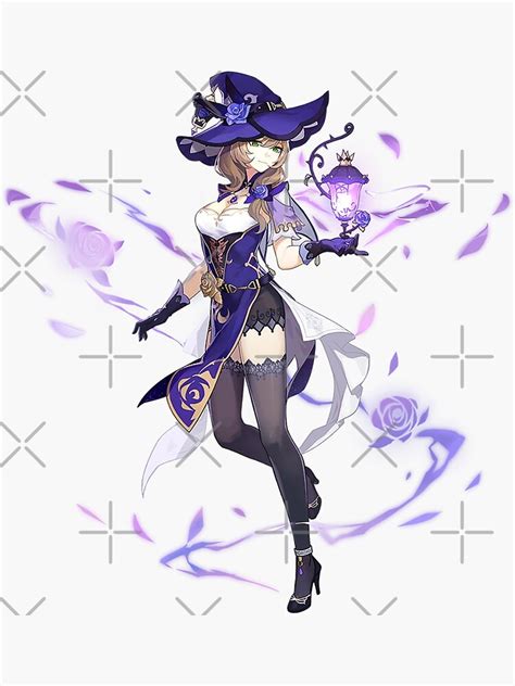 Pegatina Genshin Impact Lisa Official Character Wish Gacha Splash