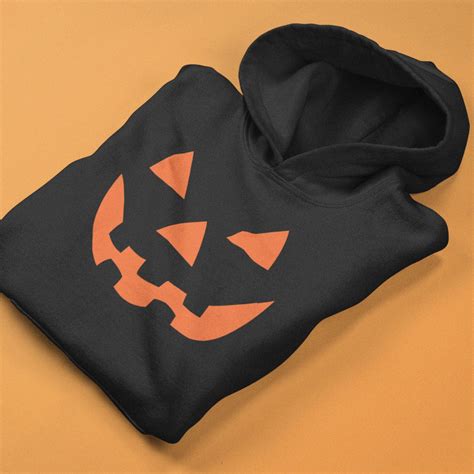 Jack O Lantern Halloween Hoodie Pumpkin Face Halloween Etsy
