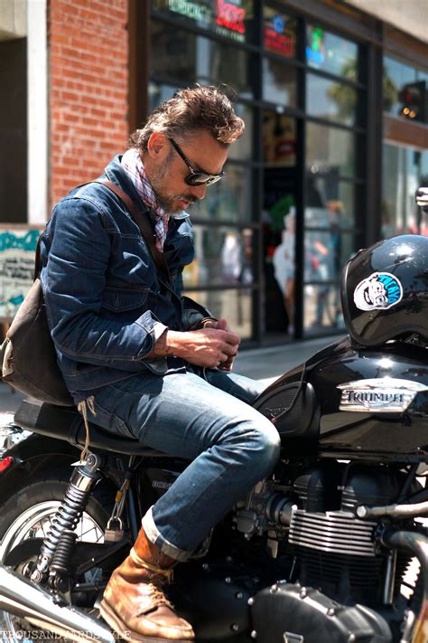 The most common style motorcycle boots material is copper. THOUSAND.YARD.STYLE | Motorcycle outfit, Bike photoshoot ...