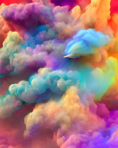 Premium Photo Blurred Colorful Smoke Effect Background