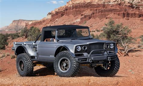 Two Door Jeep Gladiator Truck And A Hellcat Powered Full Size Monster