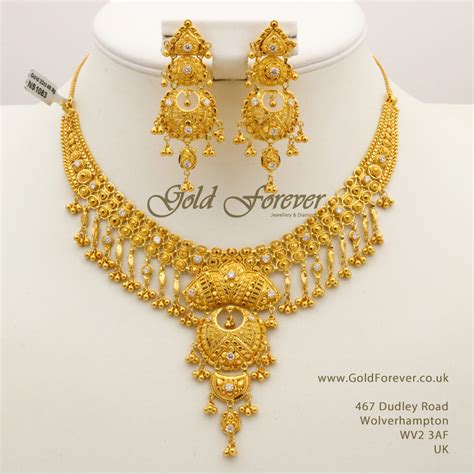 22 Carat Indian Gold Necklace Set 488 Grams Code Ns1083 Gold Forever