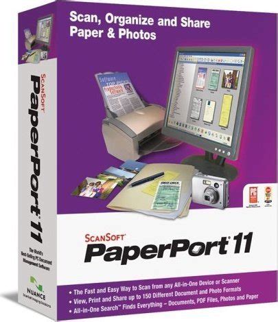 ScanSoft PaperPort V Complete Package Users Win English C Cate