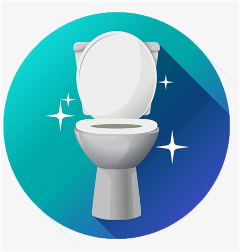 Vector Toilet Sparkling Clean Toilet Bowl Free Transparent Png