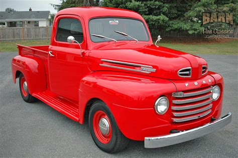 1948 Ford F1 Pickup Red Classic Old Vintage Usa 1500x1000 09