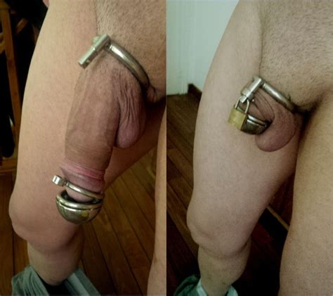 Shrinking Penis Chastity Cage Cumception