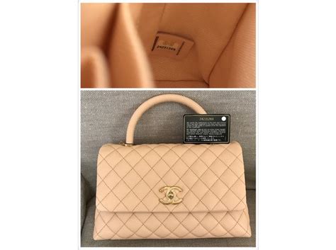 Chanel Coco Handle Beige Leather Ref38563 Joli Closet